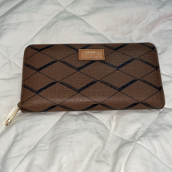 New! FOSSIL Wallet Zip Around wallet geo large - Picture 4 of 13